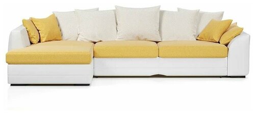 Угловой диван-кровать Калифорния, 280х171х78 см, механизм Дельфин, просторный диван, с ящиком для белья