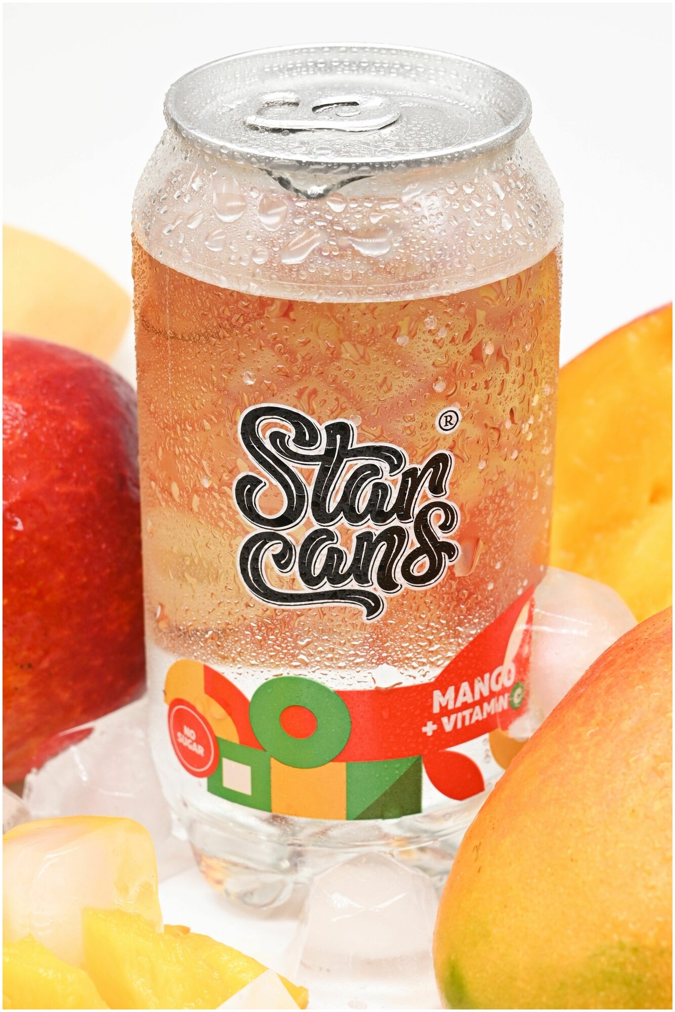 Напиток газированный со вкусом Манго StarCans Витаминная вода Лимонад с витаминами без Сахара без калорий - фотография № 5