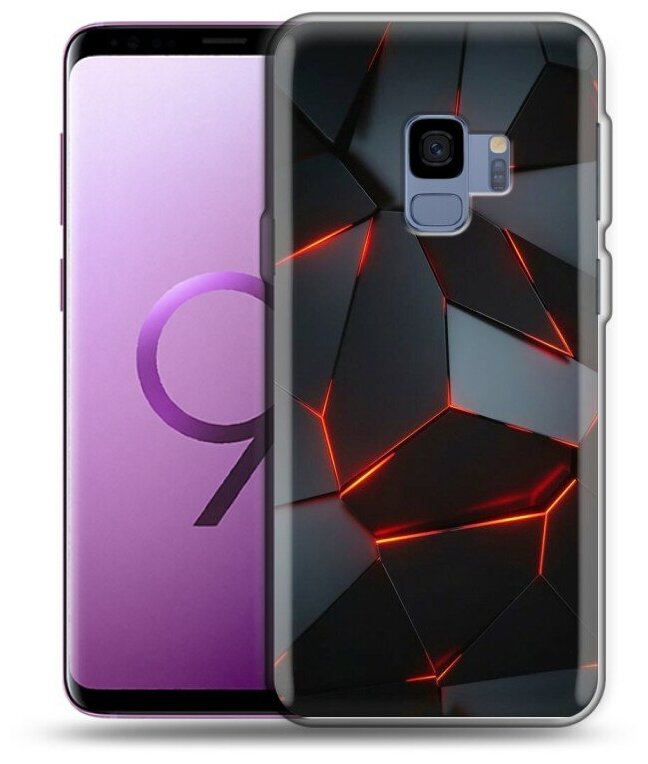 Дизайнерский силиконовый чехол для Самсунг S9 / Samsung Galaxy S9 Яркие абстракции