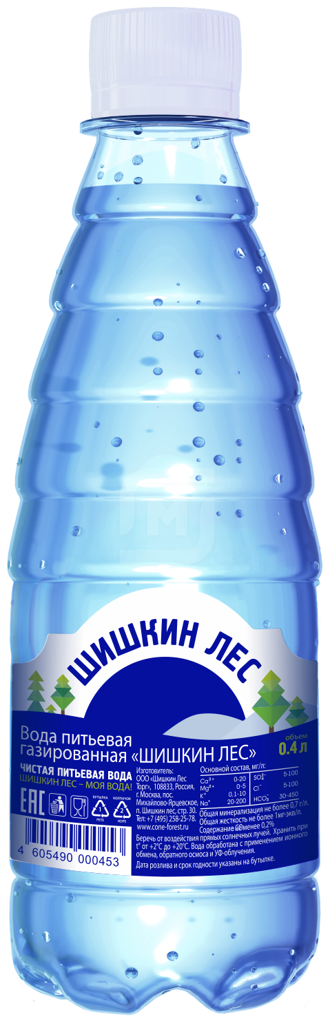 Вода питьевая Шишкин Лес 0,4л газ - фотография № 6