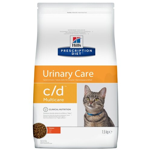 Сухой лечебный корм для кошек Hill's Prescription Diet c/d Feline Multicare Chicken профилактика МКБ, 8кг