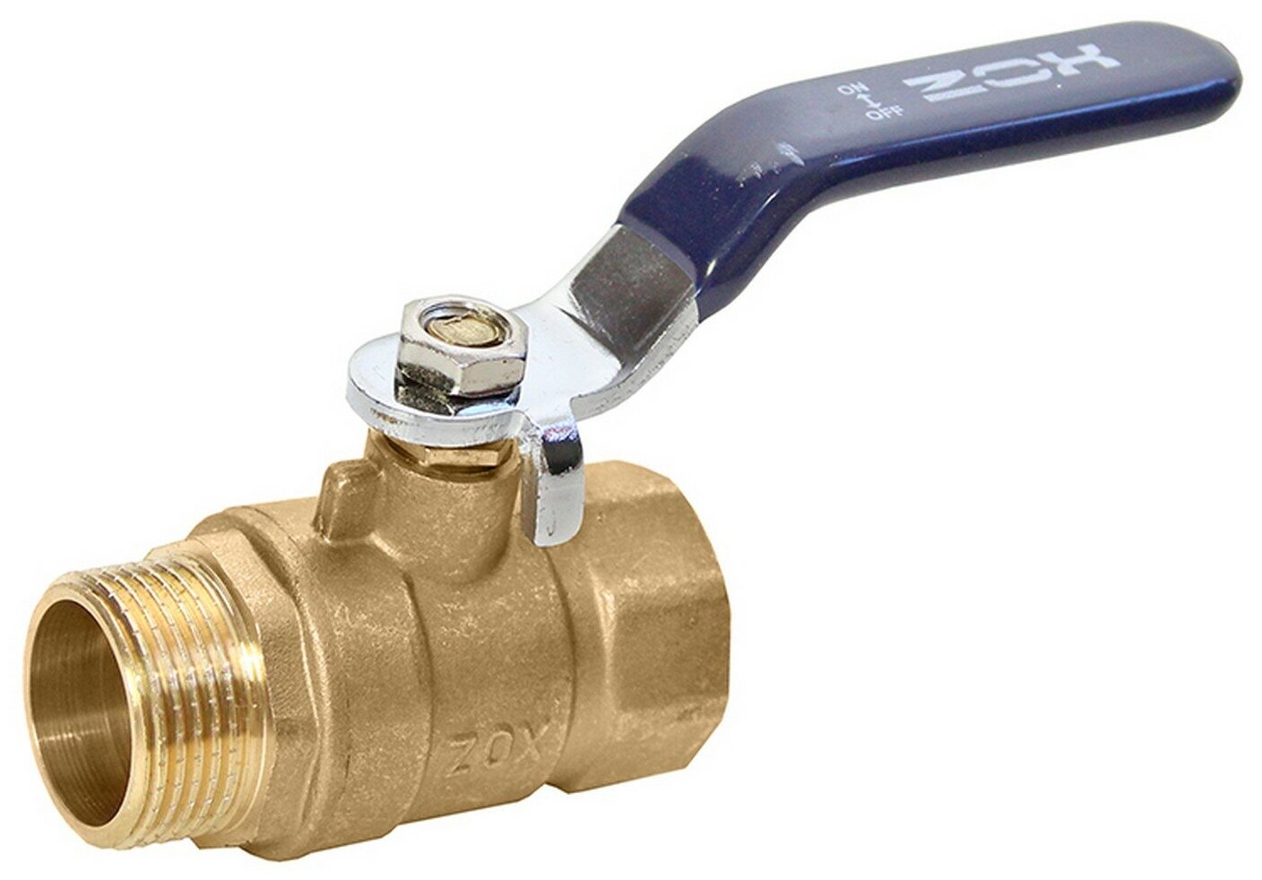 фото Кран шаровой 1/2' вн/нар рукоятка ZOX