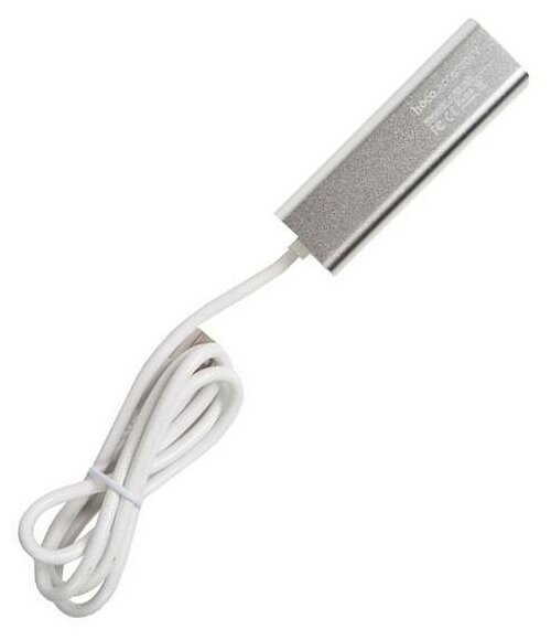 Разветвитель USB 20 Hoco HB1 4 порта 6957531038146 серебристый