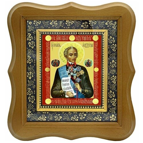 Александр Суворов Христов воин. Икона на холсте.