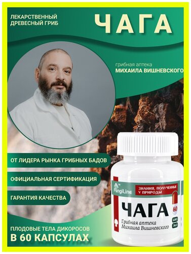 Чага натуральная березовая FUNGILINE / Чайный гриб / Грибная аптека ...