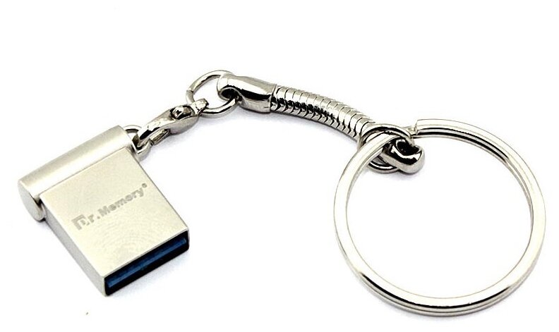 Флешка USB Dr. Memory mini 32Гб, USB 3.0, серебристый
