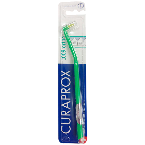 Curaprox Монопучковая щетка CS 1009 Single & sulcular, 9 мм, цвет в ассортименте, Curaprox