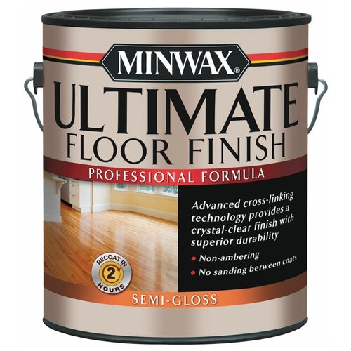 Финишное прозрачное напольное покрытие Minwax Ultimate Floor Finish полуглянец 3,785л