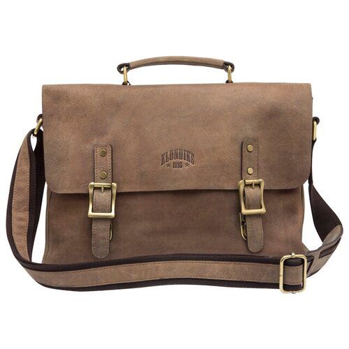 фото Сумка klondike bill, коричневая, 40х32х7 см, шт kd1040-02