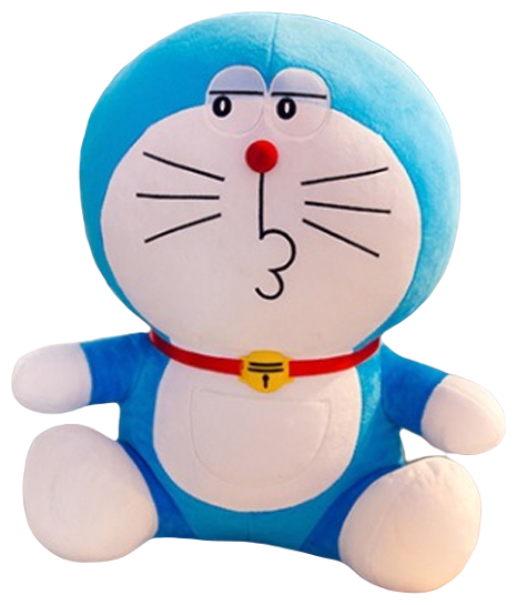 Мягкая игрушка Doraemon Дораэмон удивленный (синий кот) D3, 50 см