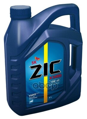 Zic Zic X5000 10w40 (6l)_масло Мотор! Полусинтapi Ci-4/Sl, Acea E7/A3/B4, Mb228.3, Volvovds-3, Man3275