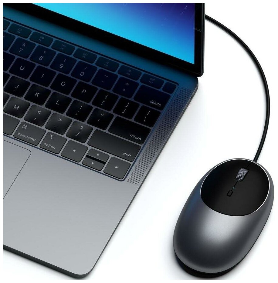 Мышь проводная Satechi ST-AWUCMM серый USB