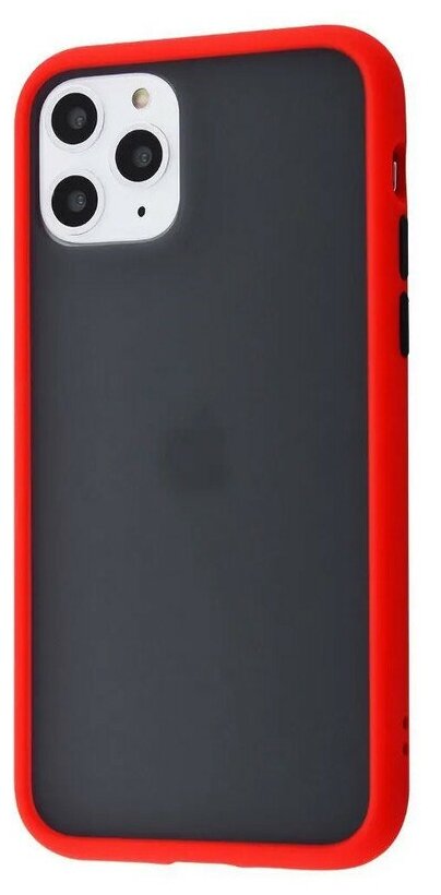 Чехол силиконовый для iPhone 11 Pro противоударный Gingle series красный