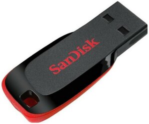 USB Флеш-накопитель Флеш-память SanDisk Cruzer Blade, 128Gb, USB 2.0, красный, SDCZ50-128G-B35