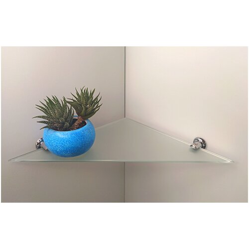 Полка для ванной, Victoria Glass, матовая, треугольная, 250*250 мм, 2 шт