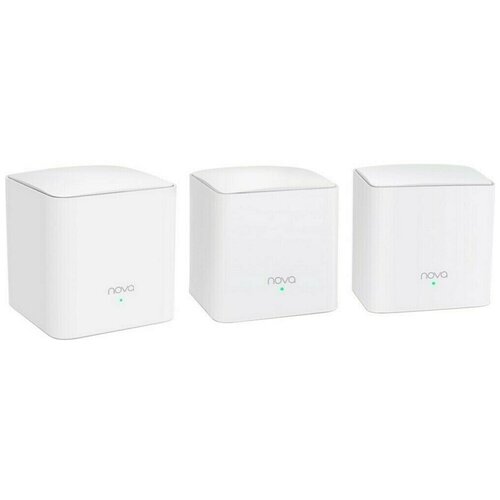 Система MESH TENDA NOVA MW5c(3-pack) (802.11a/b/g/n/ac, 2.4/5ГГц, до 1167Мбит/с, LAN 2x100Мбит/с, комплект 2) (NOVA MW5c(3-pack))