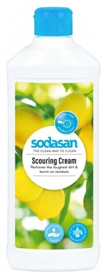 Очищающий крем Sodasan для стеклокерамики и деликатных поверхностей, 500 мл