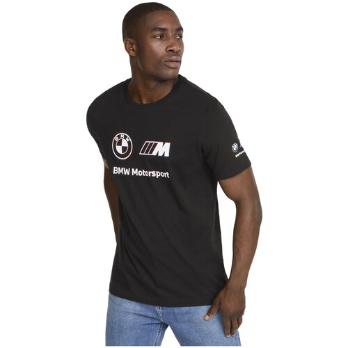 Футболка/533398-01/BMW MMS Logo Tee+/черный/S