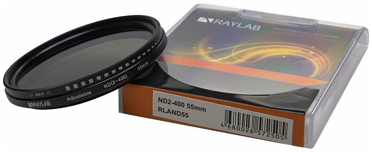 Фильтр нейтральный RayLab ND2-400 55mm - фото №2