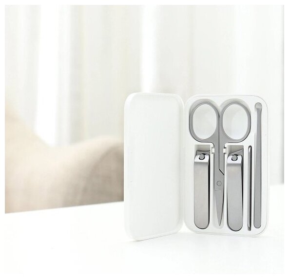 Маникюрный набор Xiaomi Mijia Nail Clipper Five Piece Set Silver (MJZJD002QW) - фото №7