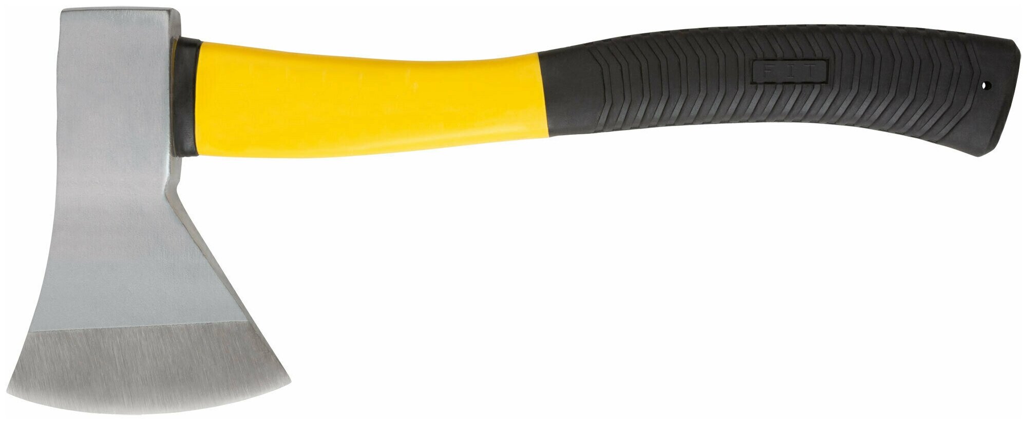 Топор кованый с фиберглассовой ручкой FIT 46210 1000гр; резина - фотография № 2