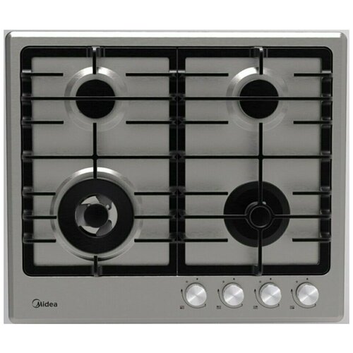 Поверхность газовая MIDEA MG645TX нерж стекло чугун WOK гк 1854000₽