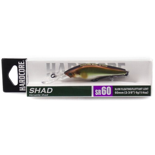 Воблер Duel Hardcore Shad SR 60SF R1382-MGSA 1404₽