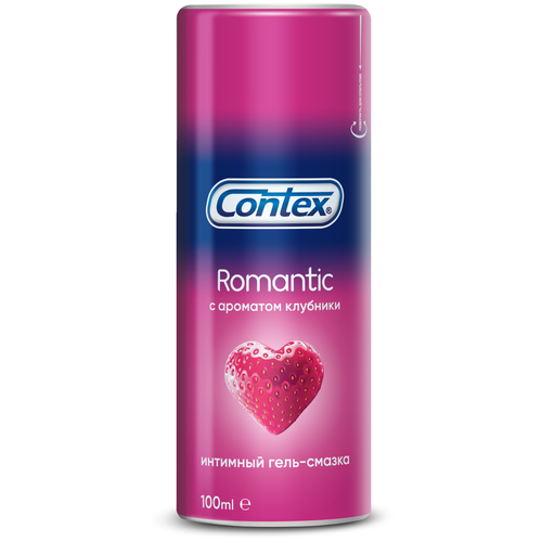 Гель-смазка Contex RoMantic с ароматом клубники, 160 г, 100 мл, клубника, 1 шт.