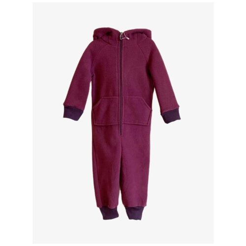 фото Комбинезон флисовый дино поддева для девочки, размер 92 без бренда