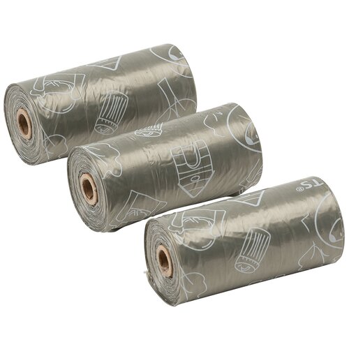 Пакеты для набора BON TON 3 рулона по 10 пакетов, черные