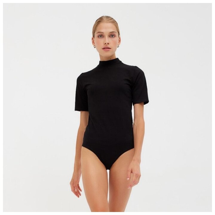 MINAKU Джемпер (боди) женский MINAKU SLIM FIT: цвет чёрный, р-р 42