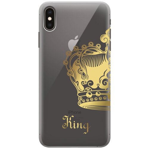 Силиконовый чехол на Apple iPhone XS Max / Эпл Айфон Икс Эс Макс с рисунком True King силиконовый чехол на apple iphone xs max эпл айфон икс эс макс с рисунком unicorns and candies soft touch черный