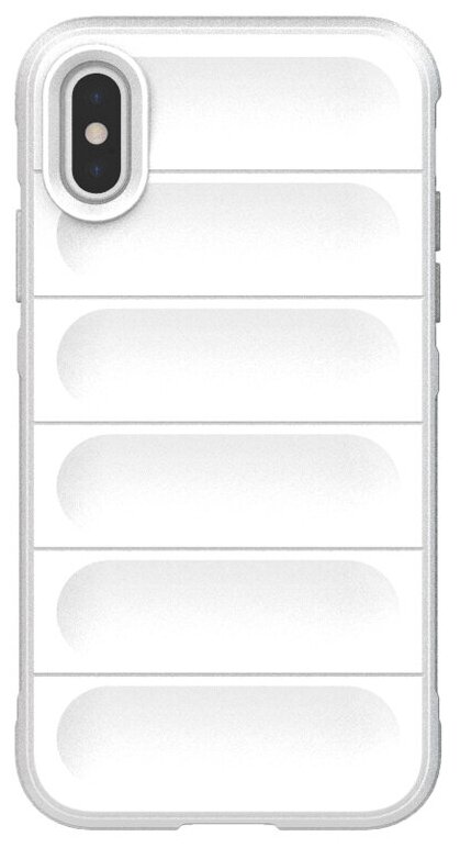 Противоударный чехол Flexible Case для iPhone XS Max белый