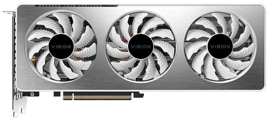 Видеокарта Gigabyte nVidia GeForce RTX 3060TI 8Gb LHR 256bitGDDR6HDMIx2DPx2RTL GV-N306TVISION OC-8GD 20
