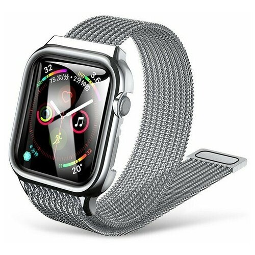 Ремешок для Apple Watch USAMS US-ZB068 Magnetic Loop Strap 42/44mm серебро