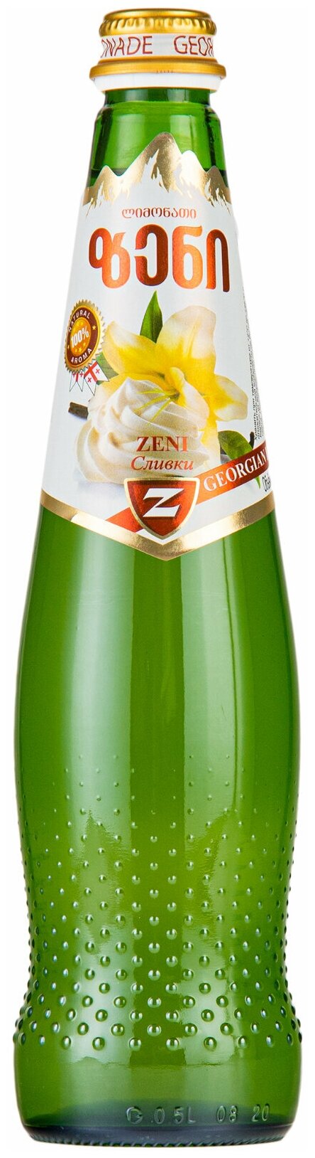 Крем Грузинский лимонад Zeni (Зени), Грузия, бутылка стекло 0,5 - 20 шт - фотография № 2