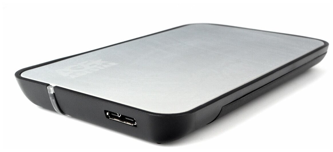 Корпус для SSD-HDD AgeStar 31UB2A8-6G (Silver) 2.5 SATA контейнер алюминий-пластик серебристый usb 3.1