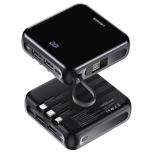 Внешний аккумулятор Usams Power Bank US-CD169 10000mAh PB61 Black 10KCD16901 УТ000030068 374400₽