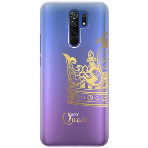 Силиконовый чехол с принтом True Queen для Xiaomi Redmi 9 / Сяоми Редми 9 матовый чехол true queen для xiaomi redmi 9 сяоми редми 9 с 3d эффектом черный