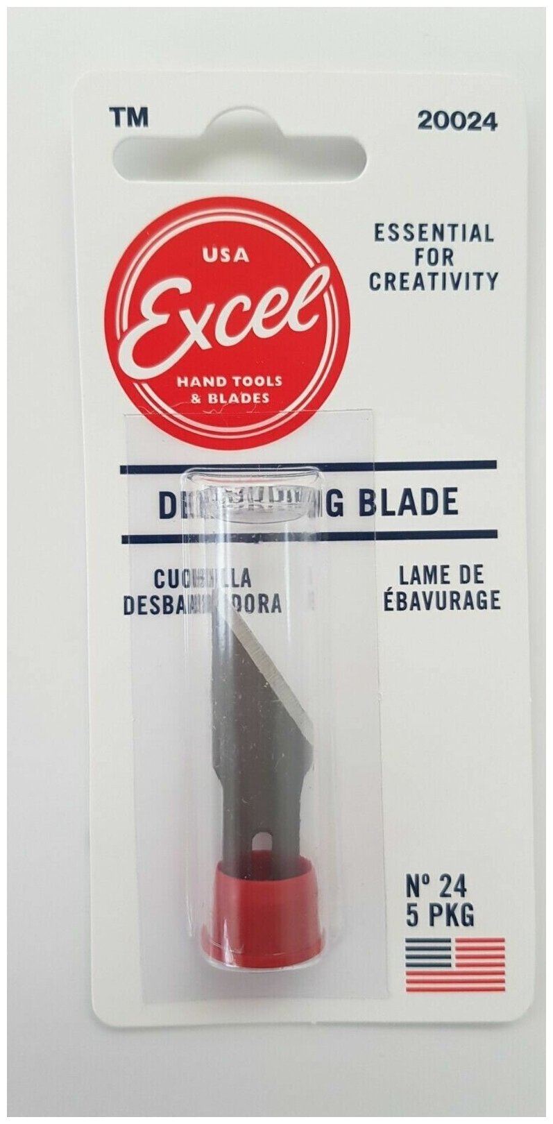 Набор из пяти лезвий N24 для заострения и утоньшения, для модельных ножей N2 и N5, хвостовик 9 мм, Excel