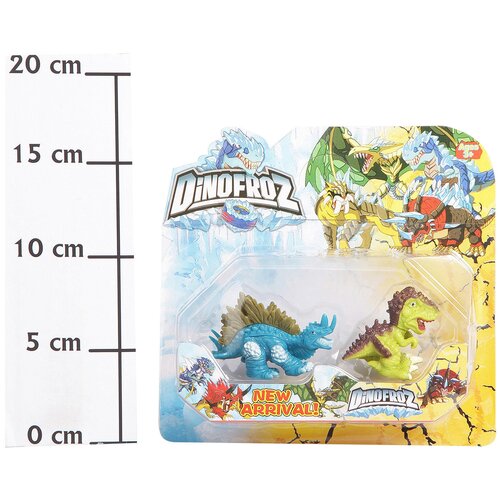 Набор динозавров 2 шт., Dinofroz, 6 видов, CRD 13х14 см., арт. 61499