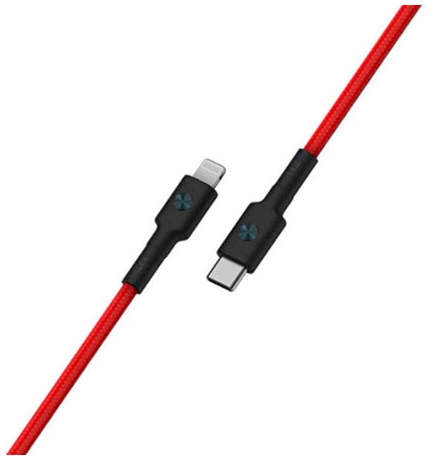 Кабель интерфейсный Xiaomi USB Type-C/Lightning, красный, 1.5м - фото №3