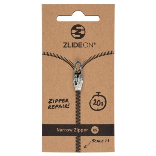 Бегунок для молнии ZlideOn Narrow Zipper XS 3CB-2 (Silver)