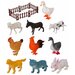 Игровой набор фигурок / Фигурки домашних животных 10 штук Домашний зоопарк