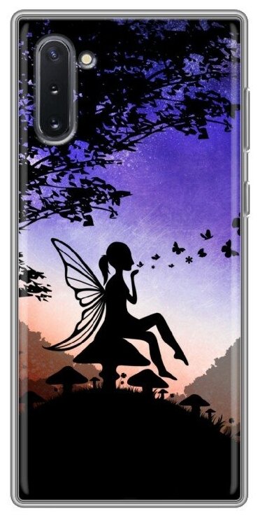 Дизайнерский силиконовый чехол для Самсунг Гэлакси Ноут 10 / Samsung Galaxy Note 10 Фантастические силуэты