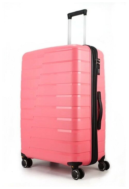 Умный чемодан Impreza Shift, 135 л, размер L+, розовый, красный