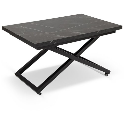Стол трансформер VECTOR X камень пьетра гриджа / черный