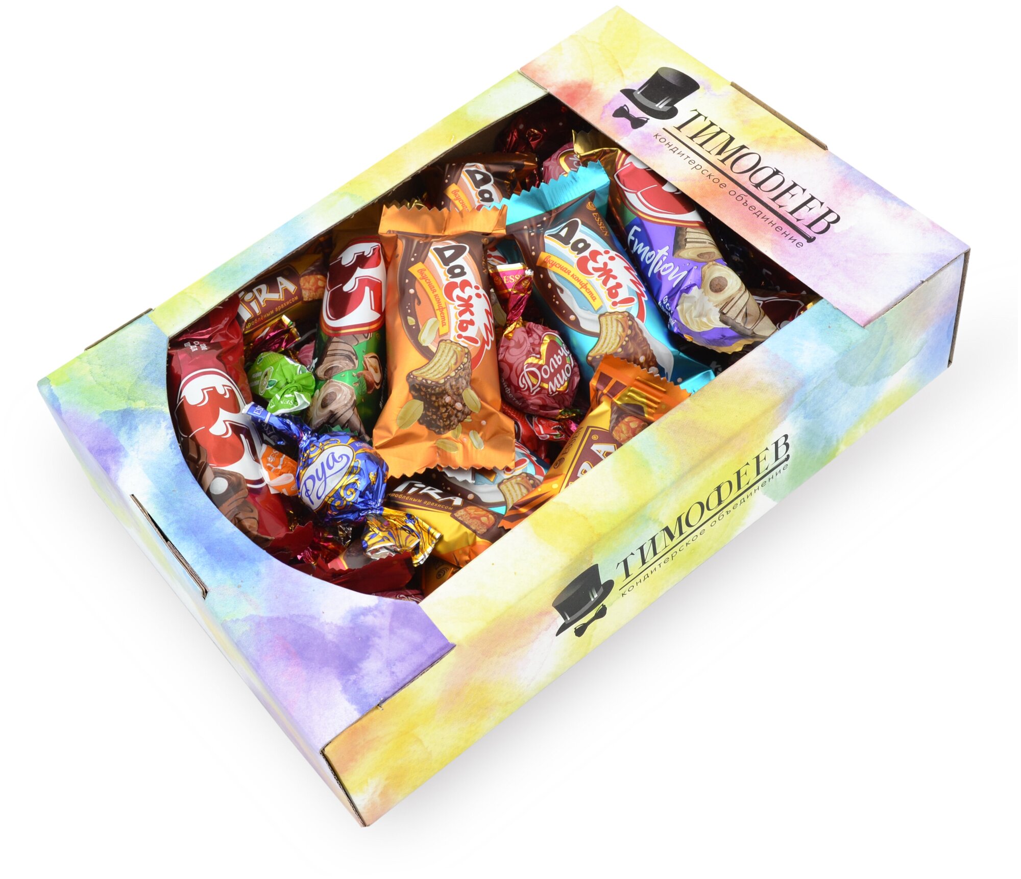 Подарочный набор "Премиальный" - конфеты шоколадные, вафельные , жевательные, 1 кг - фотография № 1