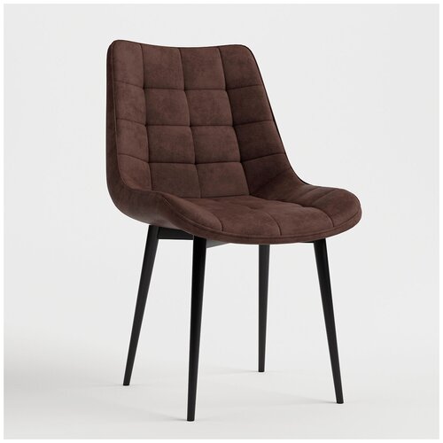 Мягкий велюровый кухонный стул на металлокаркасе