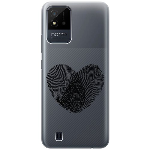 Силиконовый чехол с принтом Lovely Fingerprints для Realme narzo 50i / Рилми Нарзо 50и силиконовый чехол с принтом lovely fingerprints для realme c30 рилми с30